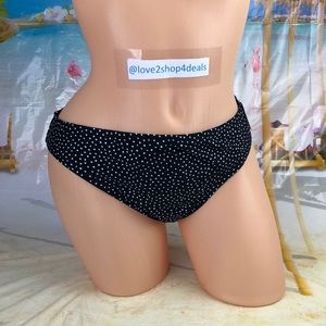 ! Marimekko polka dot black & white swim bottom